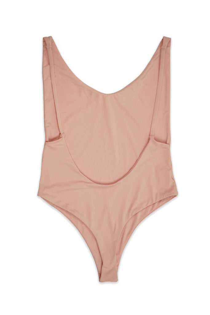 Ada High Cut Thong One Piece in Cameo