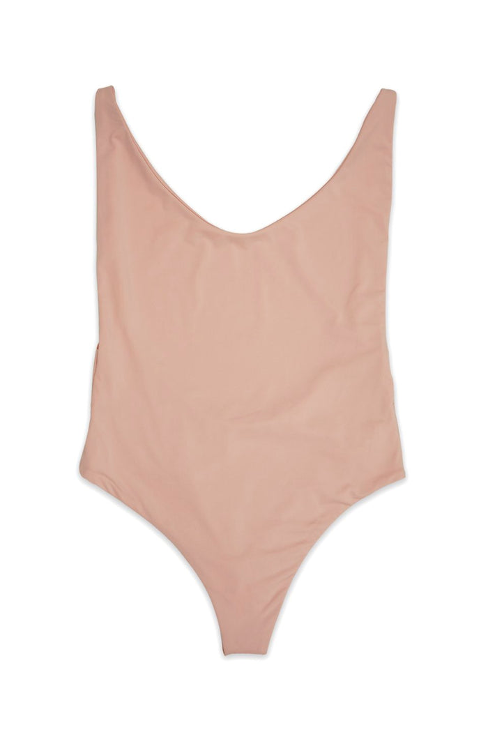 Ada High Cut Thong One Piece in Cameo