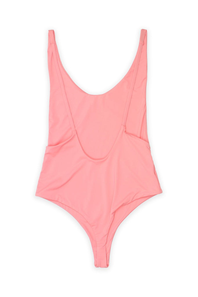 Ada High Cut Thong One Piece in Coral