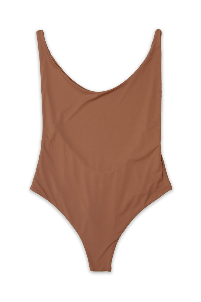 Ada High Cut Thong One Piece in Rosedawn
